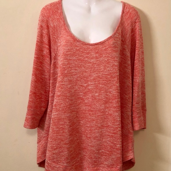 Pure Energy Sweaters - Pure Energy Low Cut 3/4 Sleeve Tunic Sweater